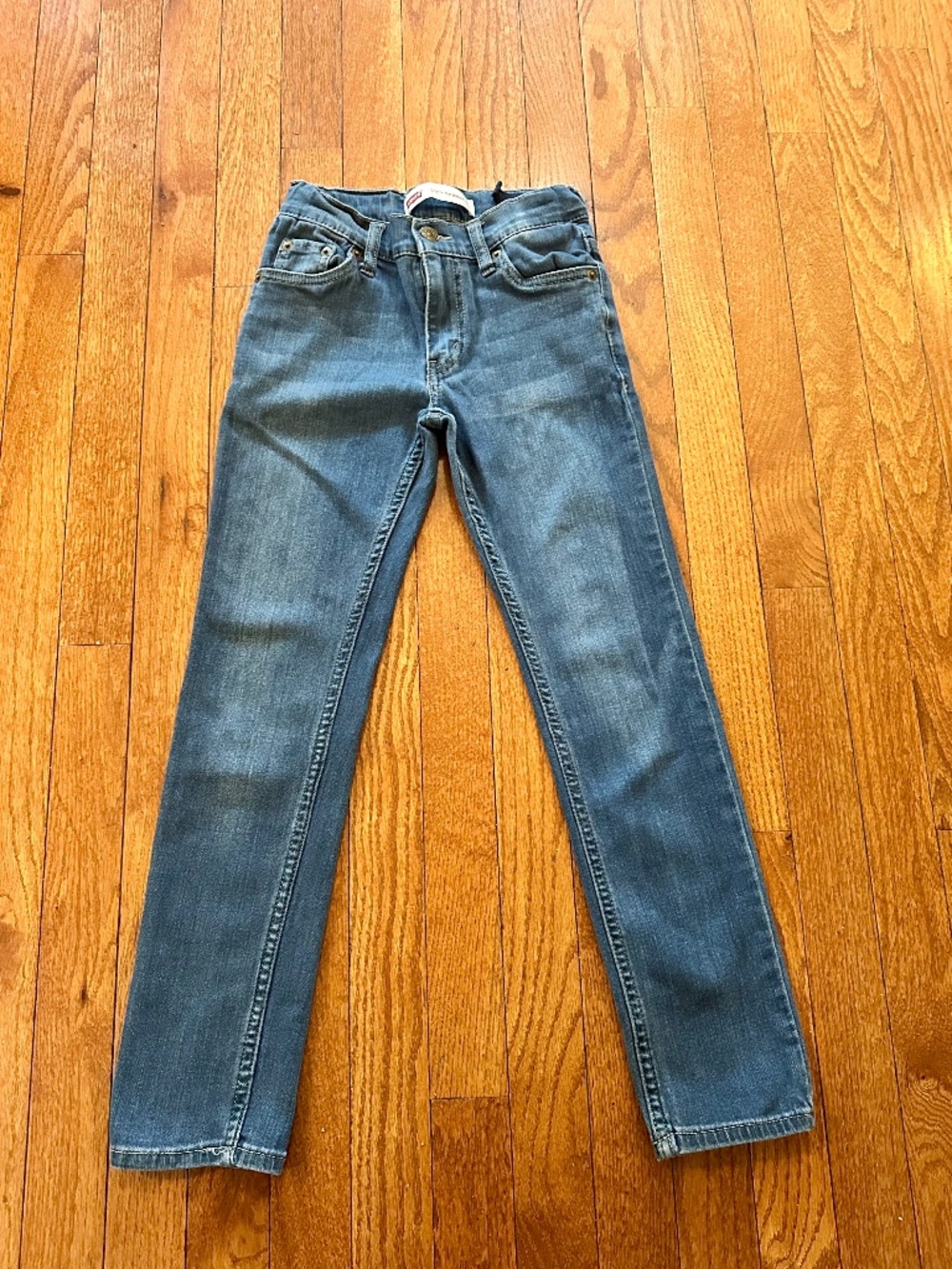 Levi's 510 Boys Skinny Fit Jeans Size 10 Regular Light Wash Stretch Denim